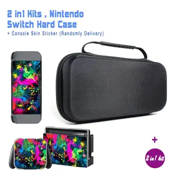 NS NX Accessories, Deluxe Travel Hard Bag Pouch + Skin Sticker For Nintendo Switch
NS NX Accessories, Deluxe Travel Hard Bag Pouch + Skin Sticker For Nintendo Switch