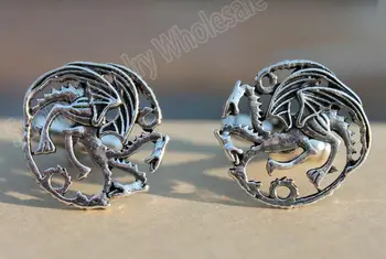 Game of Thrones Targaryen Logo Cufflinks,the Circle Dragon Cuff Link,the Luxury Cufflinks for Men's Wedding Shirts Movie Jewelry
Game of Thrones Targaryen Logo Cufflinks,the Circle Dragon Cuff Link,the Luxury Cufflinks for Men's Wedding Shirts Movie Jewelry