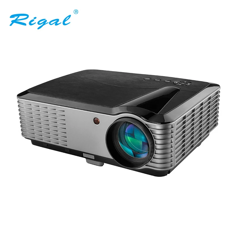 Rigal Video Projector With Full HD 1920*1200 Resolution For Home ntertainment Cinema Office 4000 Lumen Theatre 3D | Электроника