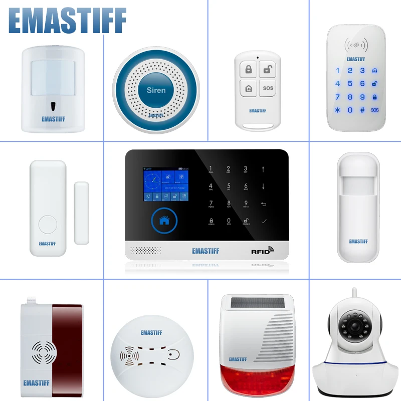 wireless alarm accessory glass/door/pir/siren/smoke/gas/water/password keypad sensor for security home wifi GSM SMS alarm system
wireless alarm accessory glass/door/pir/siren/smoke/gas/water/password keypad sensor for security home wifi GSM SMS alarm system