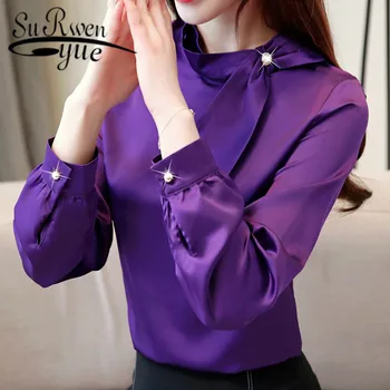 blusas mujer de moda 2019 womens tops and blouses harajuku plus size Bow Solid Stand long sleeve shirts Full 2223 50
blusas mujer de moda 2019 womens tops and blouses harajuku plus size Bow Solid Stand long sleeve shirts Full 2223 50