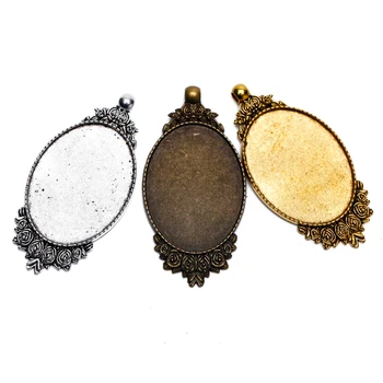 5pcs 30x40mm Pendant Base Antique Silver/Gold/ Bronze Plated Cabochon Base Pendant Setting for Oval Glass Cabochon Cameo DIY
5pcs 30x40mm Pendant Base Antique Silver/Gold/ Bronze Plated Cabochon Base Pendant Setting for Oval Glass Cabochon Cameo DIY