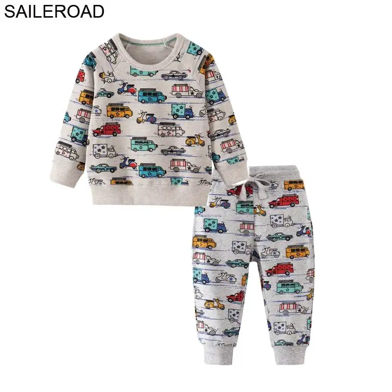 SAILEROAD Cartoon Car Boy Clothing Set for Kids Sweatshirt Sweatpants Outfit Children Suit Autumn Baby Boy Clothes Set 7Years
SAILEROAD Cartoon Car Boy Clothing Set for Kids Sweatshirt Sweatpants Outfit Children Suit Autumn Baby Boy Clothes Set 7Years