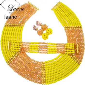 Wholesale Yellow Gold AB Nigerian African Wedding Beads Jewelry Set African Costume Necklace Set for Women Free Shipping CHK005
Wholesale Yellow Gold AB Nigerian African Wedding Beads Jewelry Set African Costume Necklace Set for Women Free Shipping CHK005
