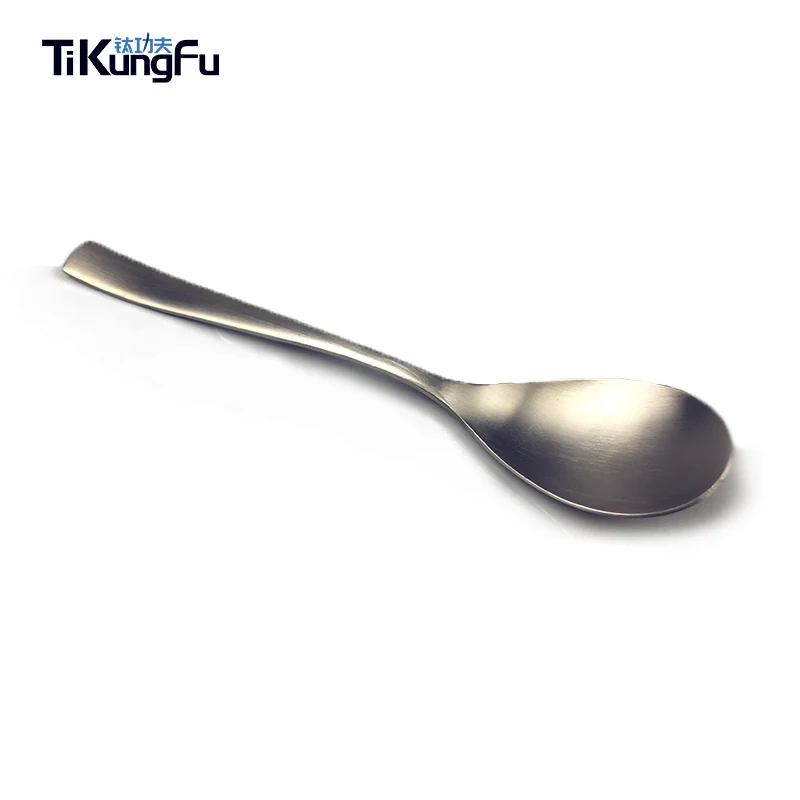 99.9% Pure Titanium Spoon Soup Spoon Tableware Spoon Dinner Spoon High Tea Soup Spoon
99.9% Pure Titanium Spoon Soup Spoon Tableware Spoon Dinner Spoon High Tea Soup Spoon