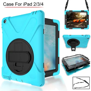 Case For iPad 234,Three-Layer Hybrid Full-Body Protective Case Swivel Stand/Hand Strap & Shoulder Strap Case For iPad 2 3 4
Case For iPad 234,Three-Layer Hybrid Full-Body Protective Case Swivel Stand/Hand Strap & Shoulder Strap Case For iPad 2 3 4