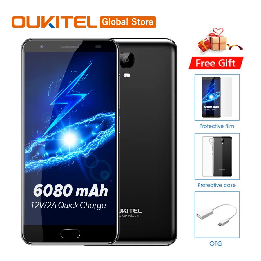 

Free Gift Original Oukitel K6000 Plus 4G LTE Mobile Phone MTK6750T Octa Core 5.5"FHD 1920x1080 4GB RAM 64GB ROM 16MP Fingerprint