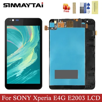 No Dead Pixels LCD Display For SONY Xperia E4G E2003 E2033 Touch Screen Digitizer Sensor Assembly Parts with frame Free Tools
No Dead Pixels LCD Display For SONY Xperia E4G E2003 E2033 Touch Screen Digitizer Sensor Assembly Parts with frame Free Tools
