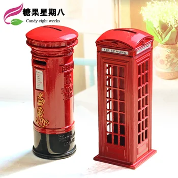 Candice guo plastic toy creative retro phone telephone booth Mailbox save money pillar box coin saving bank postbox kid gift 1pc
Candice guo plastic toy creative retro phone telephone booth Mailbox save money pillar box coin saving bank postbox kid gift 1pc