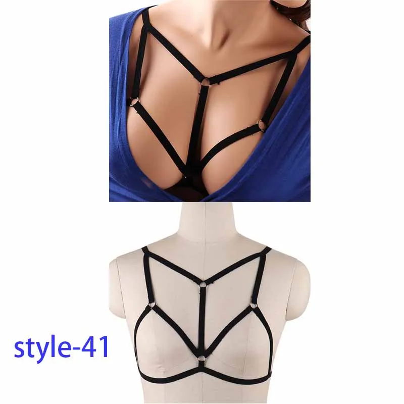 Body Harness Lingerie Belt Crop Tops Caged Harness Bra Black Sexy Hollow Out Elastic Adjust Strap Bra Dance Rave Wear for Women
Body Harness Lingerie Belt Crop Tops Caged Harness Bra Black Sexy Hollow Out Elastic Adjust Strap Bra Dance Rave Wear for Women