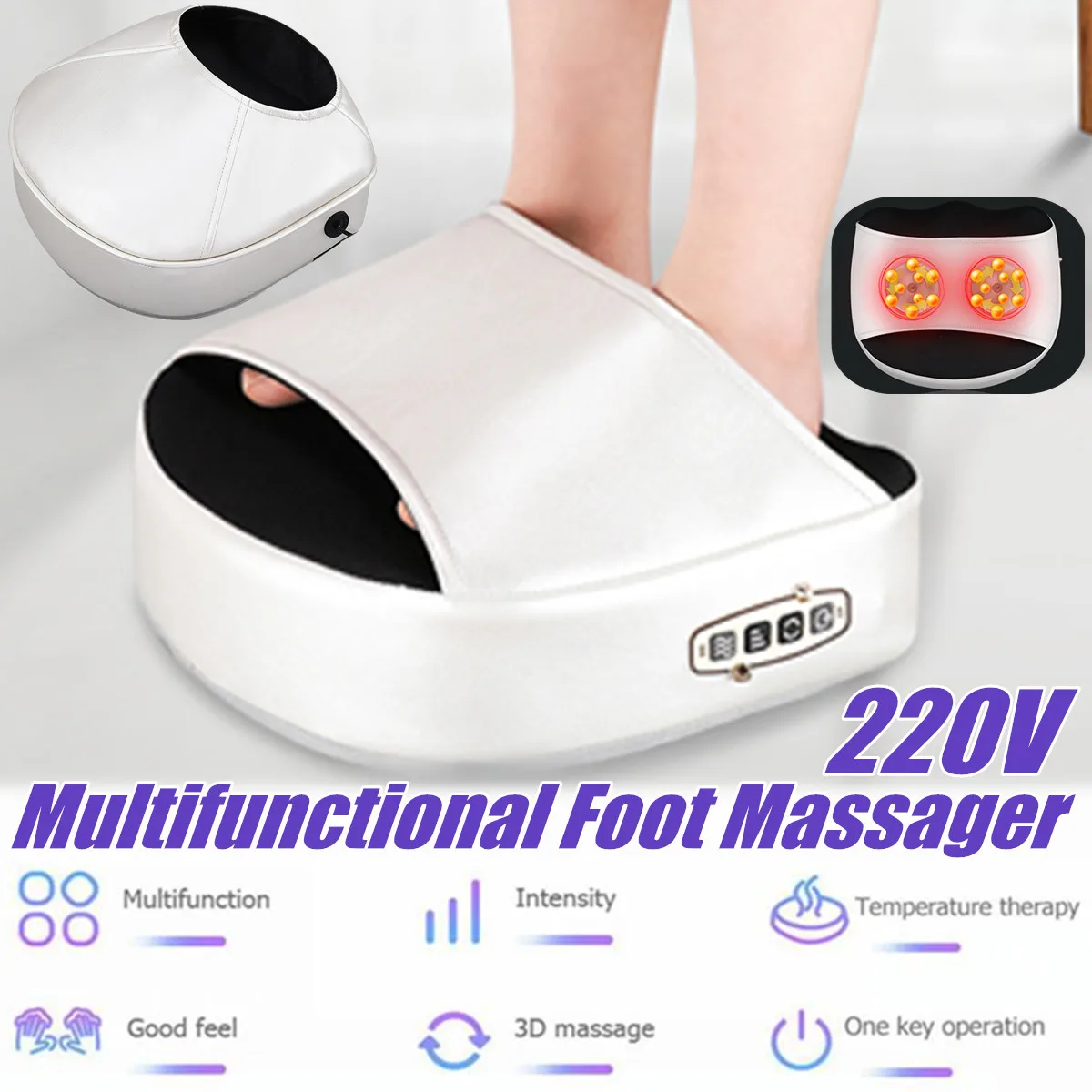Electric Foot Massager Roller Massage Machine Fashion Leather 3 Levels Strength Massager Heated Shiatsu Kneading Best Gift
Electric Foot Massager Roller Massage Machine Fashion Leather 3 Levels Strength Massager Heated Shiatsu Kneading Best Gift
