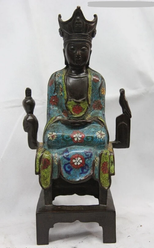 004660 Tibet Old Bronze Cloisonne Northern Wei Dynasty Kwan-Yin Guanyin Buddha Statue
004660 Tibet Old Bronze Cloisonne Northern Wei Dynasty Kwan-Yin Guanyin Buddha Statue
