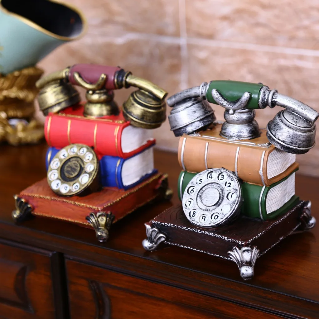 Zakka Creative Home Furnishing Resin Decoration Retro Telephone Model birthday gift Money Box Piggy Bank Coin 19*16*14 cm
Zakka Creative Home Furnishing Resin Decoration Retro Telephone Model birthday gift Money Box Piggy Bank Coin 19*16*14 cm