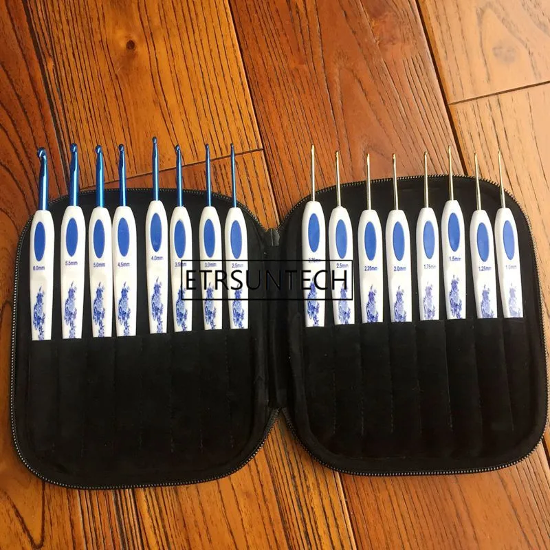 Classical Style Crochet Hook Set 16pcs Mix Sizes 1.0-6.0mm Aluminum Crochet Needles With Case Sweater Weave Knitting Tools
Classical Style Crochet Hook Set 16pcs Mix Sizes 1.0-6.0mm Aluminum Crochet Needles With Case Sweater Weave Knitting Tools
