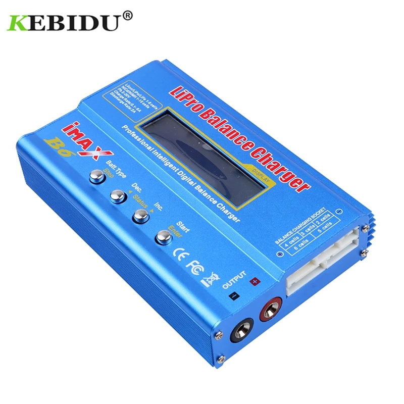 Kebidu IMAX B6AC RC B6 AC Nimh Nicd lithium Battery Balance Lipo Battery Charger Balance Discharger with Digital LCD Screen
Kebidu IMAX B6AC RC B6 AC Nimh Nicd lithium Battery Balance Lipo Battery Charger Balance Discharger with Digital LCD Screen
