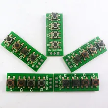 5 pièces avec UNO R3 DUE croquis! Clavier AD 1 contrôleur de port AD Module de développement de clavier matriciel 4 boutons pour Arduino ADC(China)