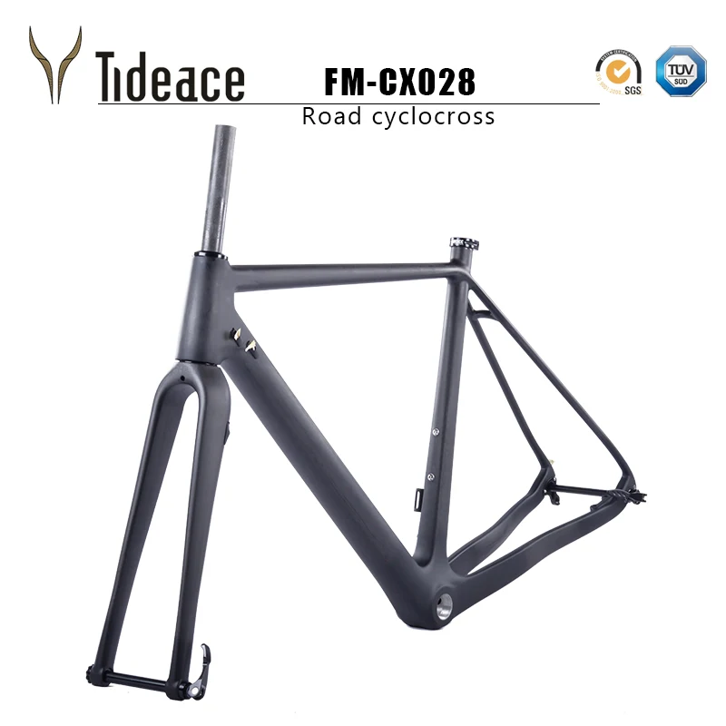 2019 Tideace Tapered disc brake Di2 Chinese CX Carbon Cyclocross Frame with fork thru axle bike frame max 40C tire
2019 Tideace Tapered disc brake Di2 Chinese CX Carbon Cyclocross Frame with fork thru axle bike frame max 40C tire
