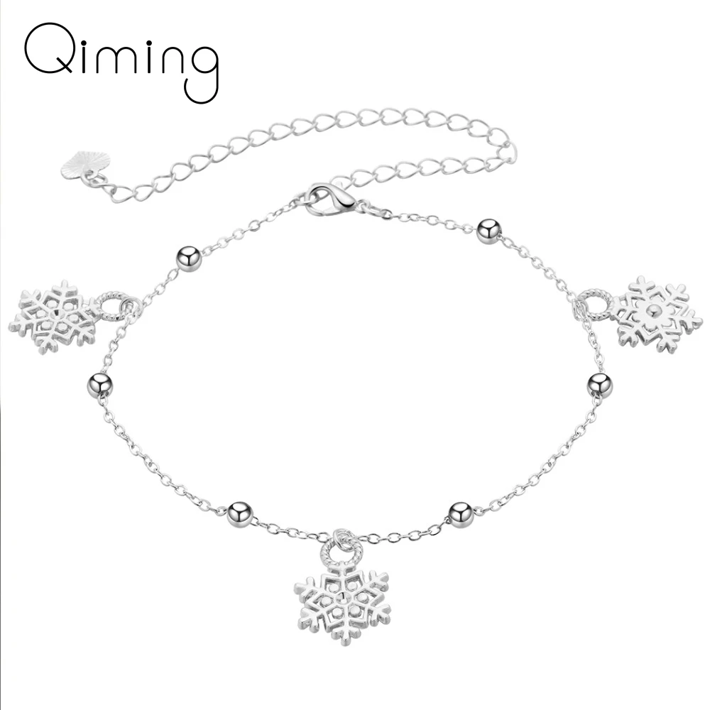 Sexy Snowflake Beads Anklets Bracelet for Women Lover Barefoot Foot Chain Summer Ocean Beach Couple Jewelry Christmas Gift
Sexy Snowflake Beads Anklets Bracelet for Women Lover Barefoot Foot Chain Summer Ocean Beach Couple Jewelry Christmas Gift