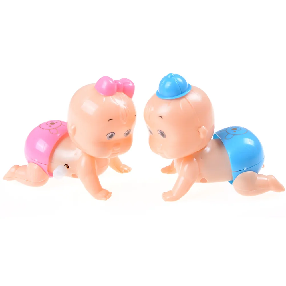 wind up crawling baby