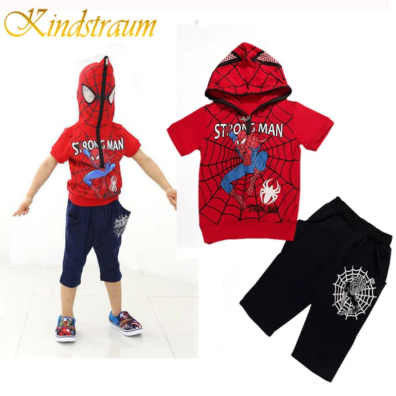 Kindstraum Boys Clothing Sets Spiderman Kids Summer Sets Cotton Spiderman Short Sleeve Hoodies Shorts Chidren Casual Suits,MC549
Kindstraum Boys Clothing Sets Spiderman Kids Summer Sets Cotton Spiderman Short Sleeve Hoodies Shorts Chidren Casual Suits,MC549