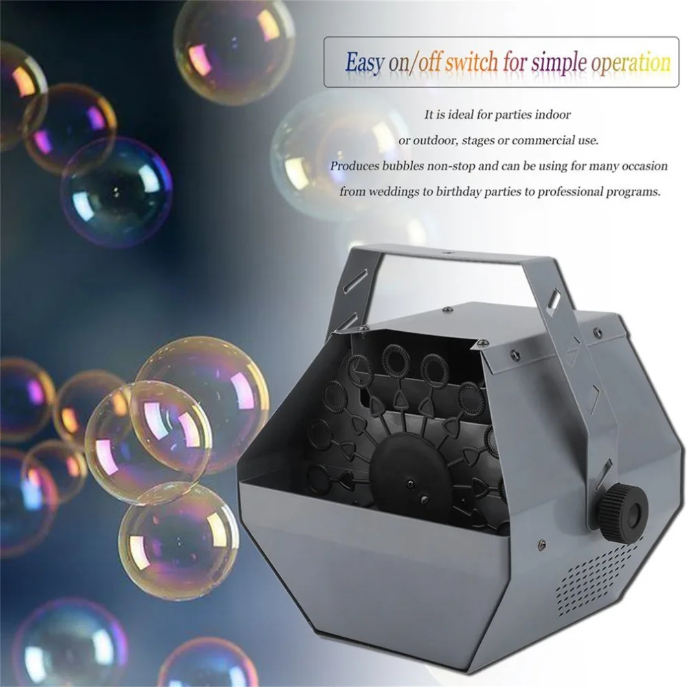 Automatic Mini Magic Bubble Making Machine Blower Maker Kids DJ Disco Dancing Wedding Party Outdoor Indoor Stage Metal Case
Automatic Mini Magic Bubble Making Machine Blower Maker Kids DJ Disco Dancing Wedding Party Outdoor Indoor Stage Metal Case