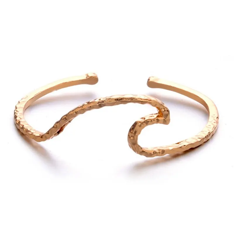 Casual Fashion Women Charm Bracelets & Bangles Waves Punk Cuff Bracelet Bangle Chain Wristband Jewelry Fashion for girls
Casual Fashion Women Charm Bracelets & Bangles Waves Punk Cuff Bracelet Bangle Chain Wristband Jewelry Fashion for girls