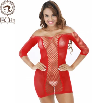 J310 Long Sleeve New Women Sexy Lingerie Fishnet Black Red Babydoll Mini Dress Set Underwear Body Stocking Club High Elastic
J310 Long Sleeve New Women Sexy Lingerie Fishnet Black Red Babydoll Mini Dress Set Underwear Body Stocking Club High Elastic