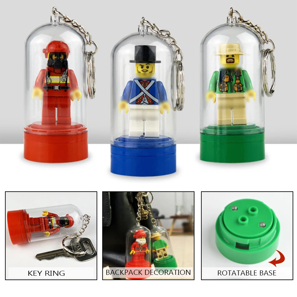 Single Sale Display Box Compatible legoingly City Figures with Keychain Key Ring Accessories Parts Building Blocks Toys for Kids
Single Sale Display Box Compatible legoingly City Figures with Keychain Key Ring Accessories Parts Building Blocks Toys for Kids