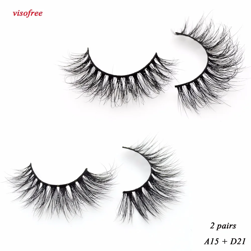 2pairs Visofree Mink Eyelashes 3D Mink Lashes Full Strip Lashes Criss-cross Handcrafted Cotton Band False Lashes A15 D21 Lash
2pairs Visofree Mink Eyelashes 3D Mink Lashes Full Strip Lashes Criss-cross Handcrafted Cotton Band False Lashes A15 D21 Lash