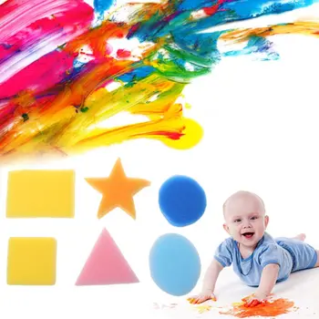 6 pcs Children Kids Painting Sponge Brush Water-based Paint Toy Geometric Shape Soft Sponges Block
6 pcs Children Kids Painting Sponge Brush Water-based Paint Toy Geometric Shape Soft Sponges Block