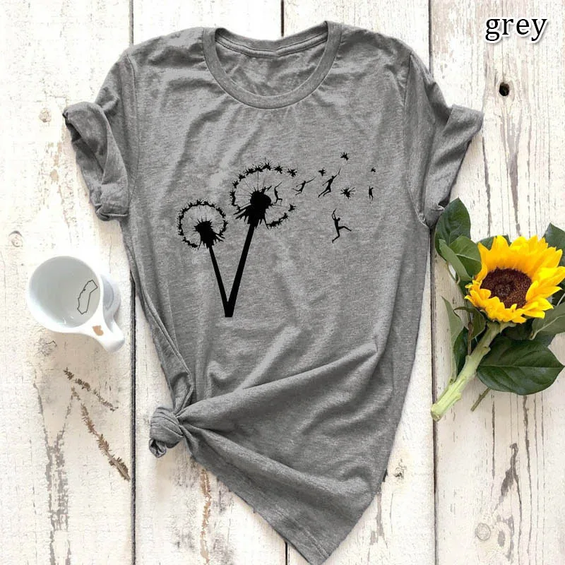 Dandelion print women t shirt 100% cotton summer basic T shirt o-neck short sleeves harajuku casual oversized Tops Korean Tees
Dandelion print women t shirt 100% cotton summer basic T shirt o-neck short sleeves harajuku casual oversized Tops Korean Tees