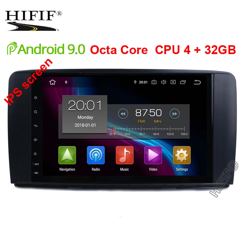 DSP 9 inch 8 CORE Android 9.0 4G Ram 32G Rom CarRadio GPS Navigation For Mercedes Benz R Class W251 R300 R350 R63 3G/4G/CanBus
DSP 9 inch 8 CORE Android 9.0 4G Ram 32G Rom CarRadio GPS Navigation For Mercedes Benz R Class W251 R300 R350 R63 3G/4G/CanBus