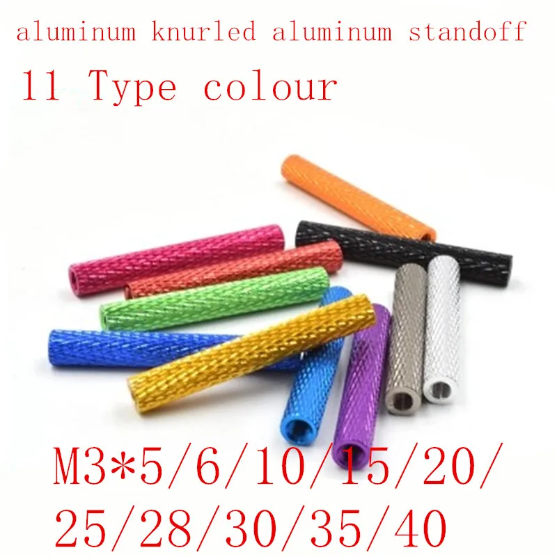 10pcs/lot m3*5/6/10/15/20/25/28/30/35/40 colourful knurled aluminum standoff spacer Stud Fastener for RC Multirotors
10pcs/lot m3*5/6/10/15/20/25/28/30/35/40 colourful knurled aluminum standoff spacer Stud Fastener for RC Multirotors