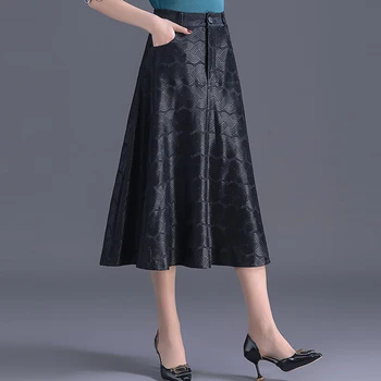 Spring Fall Fashion Women High Waisted Black Printed Pattern Long Mid Calf Skirt , Autumn Casual Female Womens Slim Skirts
Spring Fall Fashion Women High Waisted Black Printed Pattern Long Mid Calf Skirt , Autumn Casual Female Womens Slim Skirts