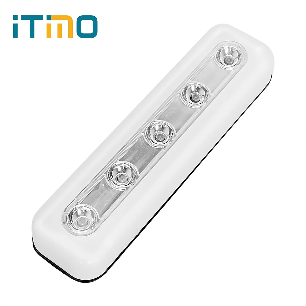 ITimo LED Night Light for Kitchen Cabinets Home Lighting Battery Powered High Quality 5 LEDs Wall Light Wireless Closet Lamp
ITimo LED Night Light for Kitchen Cabinets Home Lighting Battery Powered High Quality 5 LEDs Wall Light Wireless Closet Lamp
