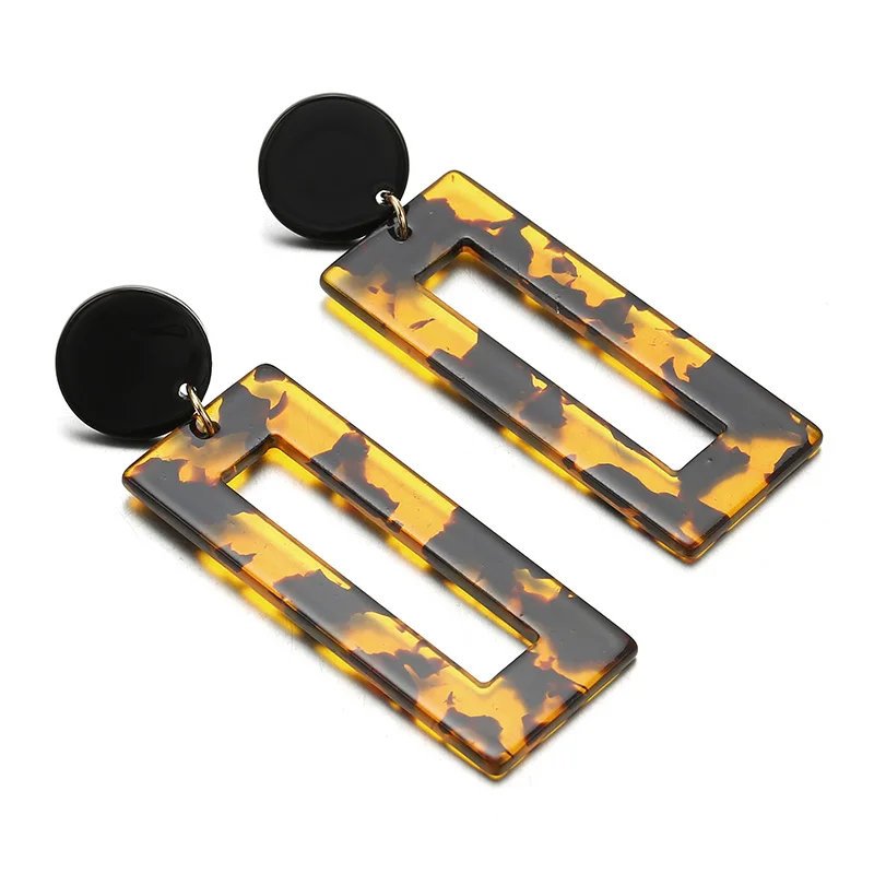 New Fashion Leopard Earrings Acetate Earrings Personality Atmosphere Exaggerated Edition Geometric Round Brown Acrylic Earrings
New Fashion Leopard Earrings Acetate Earrings Personality Atmosphere Exaggerated Edition Geometric Round Brown Acrylic Earrings