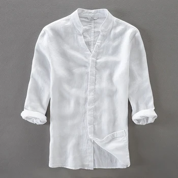 Helisopus Fashion Men Shirts Long Sleeve V-neck Slim Fit Shirts Casual Streetwear Cotton Linen Solid Color Shirts
Helisopus Fashion Men Shirts Long Sleeve V-neck Slim Fit Shirts Casual Streetwear Cotton Linen Solid Color Shirts