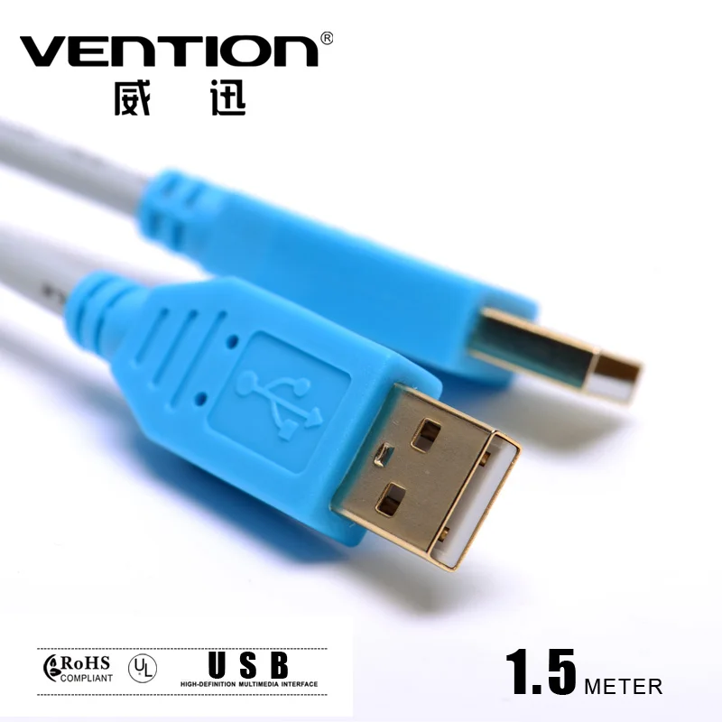 Hot Sale Vention High Speed Gold-Plated VAS-A02 Dual Interface USB 2.0 Male to B Date Transfer Line USB Charge Cable
Hot Sale Vention High Speed Gold-Plated VAS-A02 Dual Interface USB 2.0 Male to B Date Transfer Line USB Charge Cable