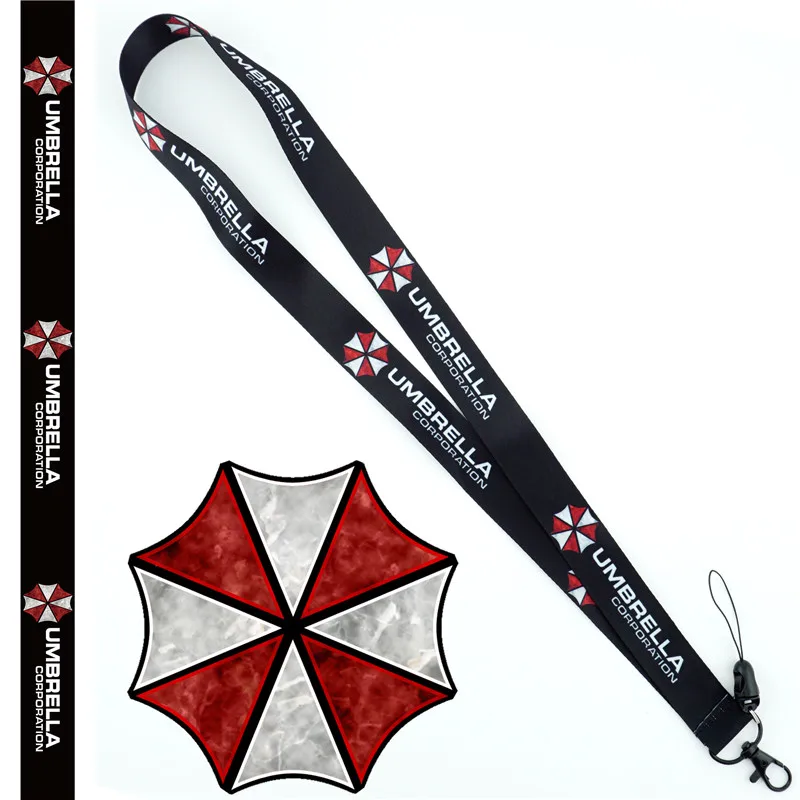 Resident Evil Umbrella Neck Strap Lanyard Mobile Phone Strap ID Badge Holder Rope Key Chain Key rings cosplay Accessories Gift
Resident Evil Umbrella Neck Strap Lanyard Mobile Phone Strap ID Badge Holder Rope Key Chain Key rings cosplay Accessories Gift