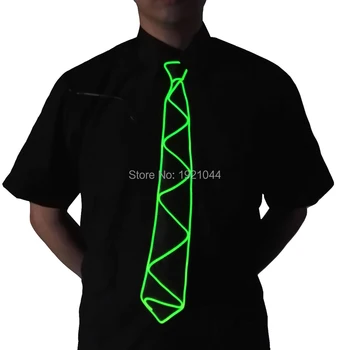 EL Wire Lighting Tie with DC-3V Steady on Inverter LED Neon Light up Tie for Halloween Glow Party Decoration Supplies
EL Wire Lighting Tie with DC-3V Steady on Inverter LED Neon Light up Tie for Halloween Glow Party Decoration Supplies