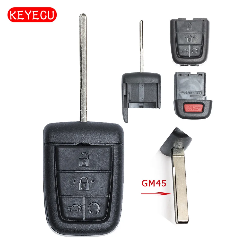 

Keyecu Remote Key Shell Case 4+1 Button for Pontiac G8 / Holden VE COMMODORE Omega Berlina Calais SS SV6 HSV GTS GM45 Blade