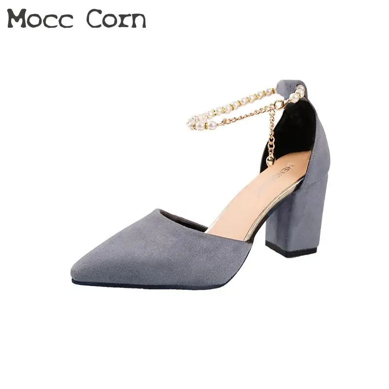 Female Shoe Pearl Ankle Strap Heels Wedding Shoes Bride Pointed Toe Thick Heel Sexy Pumps Suede High Heels Party Valentine Shoes
Female Shoe Pearl Ankle Strap Heels Wedding Shoes Bride Pointed Toe Thick Heel Sexy Pumps Suede High Heels Party Valentine Shoes