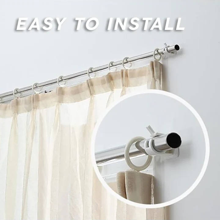 Self-Adhesive Rod Hanger Curtain Rods Bracket White Hanger Crossbar Wall Hooks Home Organizer
Self-Adhesive Rod Hanger Curtain Rods Bracket White Hanger Crossbar Wall Hooks Home Organizer