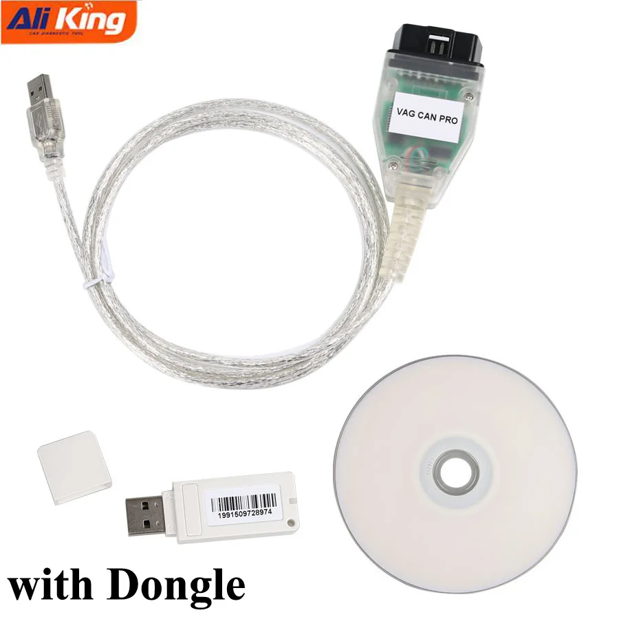 VCP 5.5.1 VAG Can Pro OBDII OBD Interface or KKL USB com Cable KKL adaptor with FTDI Chip KKL USB Diagnostic tool for VW/ Audi
VCP 5.5.1 VAG Can Pro OBDII OBD Interface or KKL USB com Cable KKL adaptor with FTDI Chip KKL USB Diagnostic tool for VW/ Audi