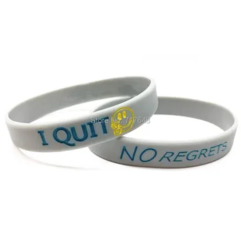 100pcs NO REGRETS, I QUIT smoking AWARENESS cool grey wristband silicone bracelets free shipping by epacket A
100pcs NO REGRETS, I QUIT smoking AWARENESS cool grey wristband silicone bracelets free shipping by epacket A