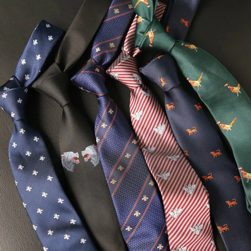 Tie 7cm Cravat Man's Wedding Animal Dress Bowtie Men Ties Luxury Skinny Ties Mens Animal Neckties Gravata Jacquard Tie Business
Tie 7cm Cravat Man's Wedding Animal Dress Bowtie Men Ties Luxury Skinny Ties Mens Animal Neckties Gravata Jacquard Tie Business