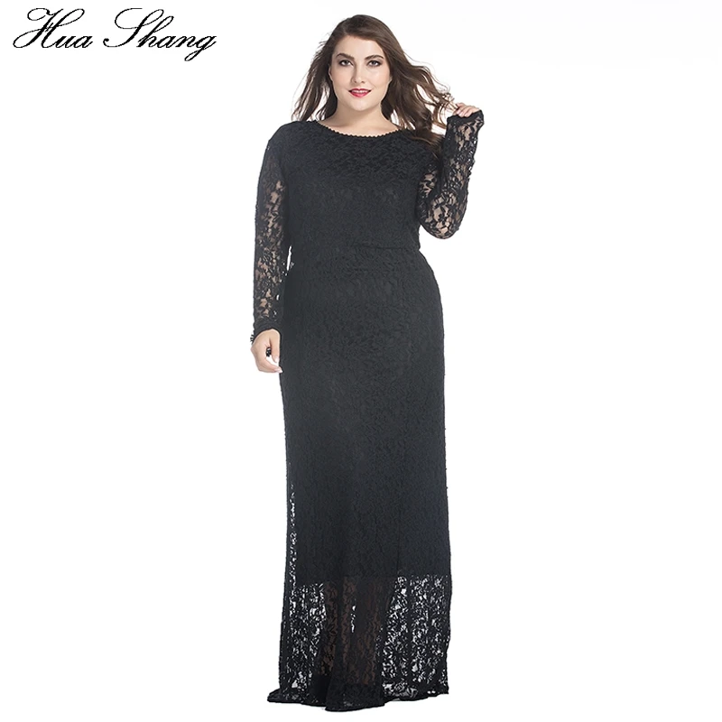 Spring Autumn Lace Dress Women Long Sleeve Lace Hollow Out Floor Length Party Dress High Waist Long Dress Plus Size Black White
Spring Autumn Lace Dress Women Long Sleeve Lace Hollow Out Floor Length Party Dress High Waist Long Dress Plus Size Black White