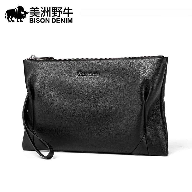 BISON DENIM Men Clutch Bag Genuine Leather Large Capacity Purse New Business Envelope Handbag Men's Purse Cowhide Wallet N8246-1
BISON DENIM Men Clutch Bag Genuine Leather Large Capacity Purse New Business Envelope Handbag Men's Purse Cowhide Wallet N8246-1