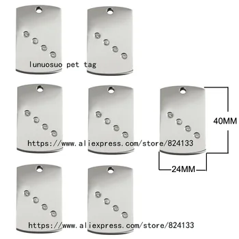 top sale stainless steel military dog tags free shipping pet name tag for dogs rhinestone id tag
top sale stainless steel military dog tags free shipping pet name tag for dogs rhinestone id tag