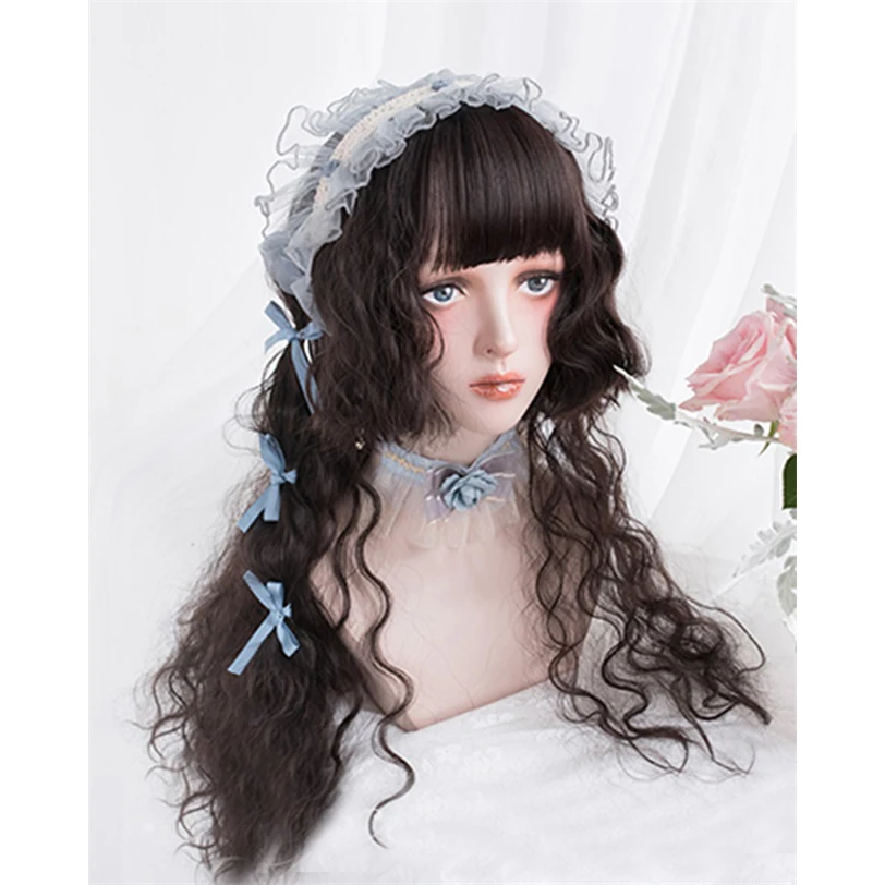 CosplaySalon H762445 Lolita 70CM Long Curly Black With Bangs Japan Cute Halloween Ladies Synthetic Hair Fuzzy Cosplay Wig+Cap
CosplaySalon H762445 Lolita 70CM Long Curly Black With Bangs Japan Cute Halloween Ladies Synthetic Hair Fuzzy Cosplay Wig+Cap